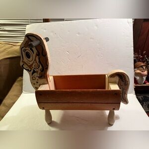 Vintage Wooden handmade Horse Toy with Brown Accents
